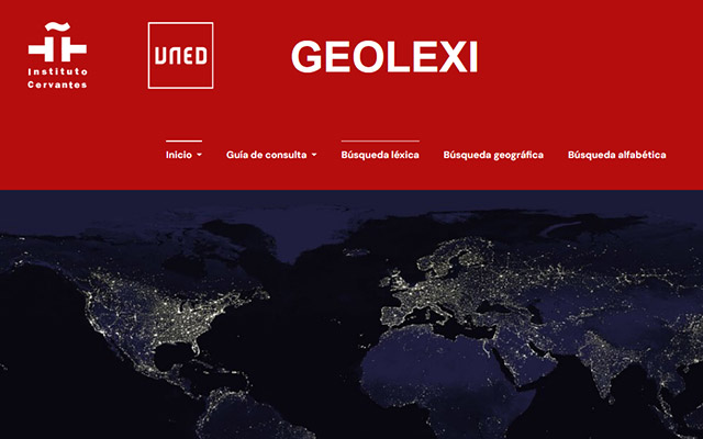 Portal Geolexi Instituto Cervantes